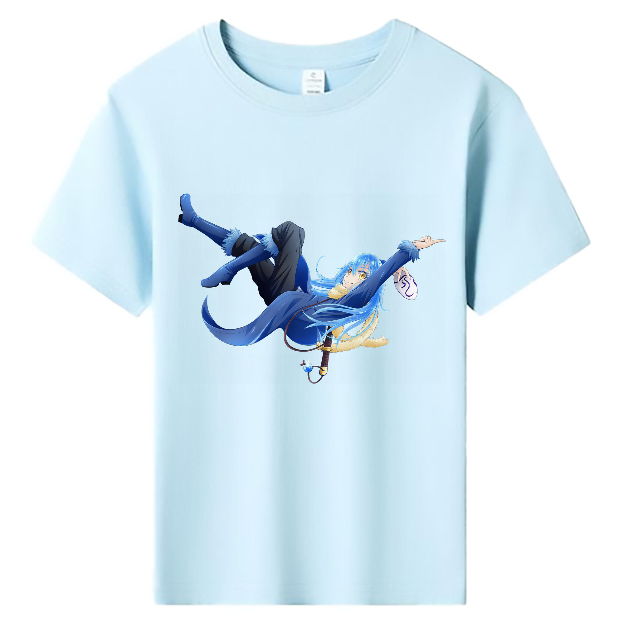 （画像用） 転スラ Regarding Reincarnated to Slime 綿100％キッズTシャツ（フロントプリント）